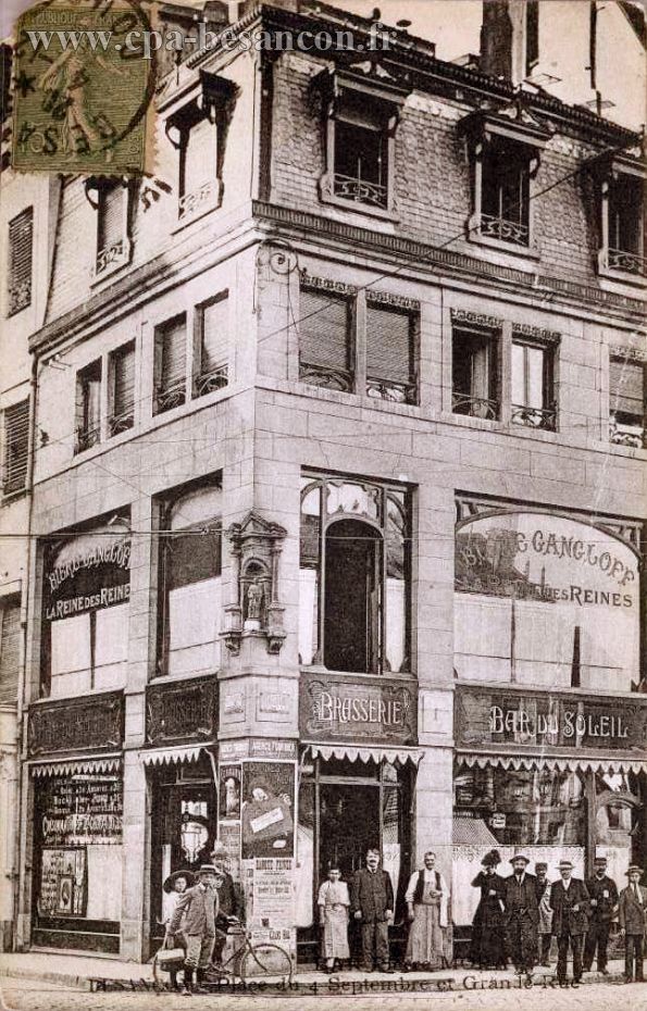 Bar Pierre MORA - BESANÇON - Place du 4 Septembre et Grande-Rue